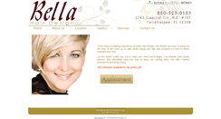 Desktop Screenshot of bellahairdesign.com